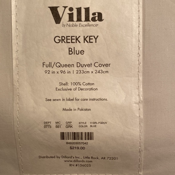 Villa Full/Queen Duvet cover and Shams - Picture 6 of 6
